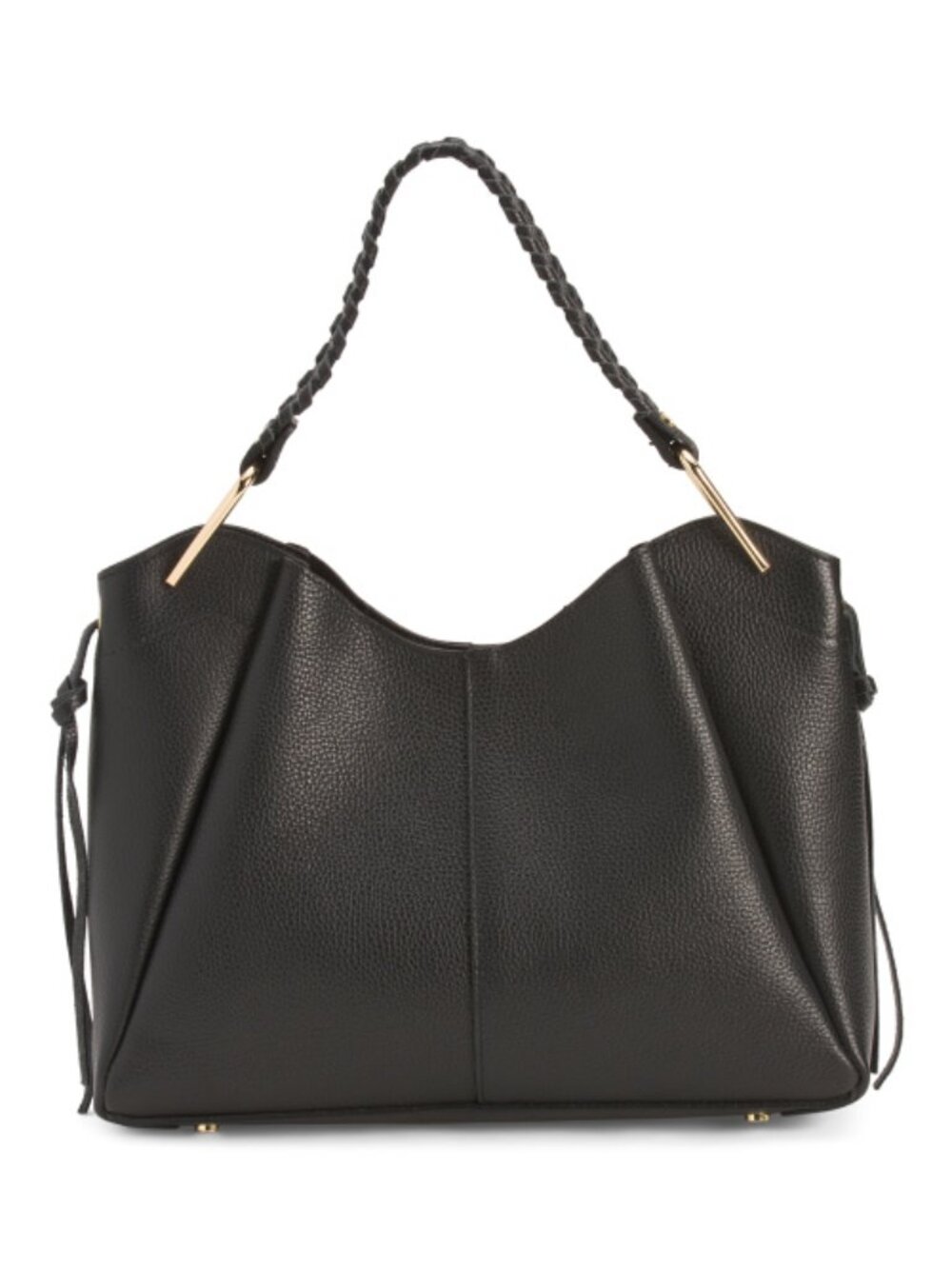 CHEVAL Made In Italy Leather Braided Handle Satchel